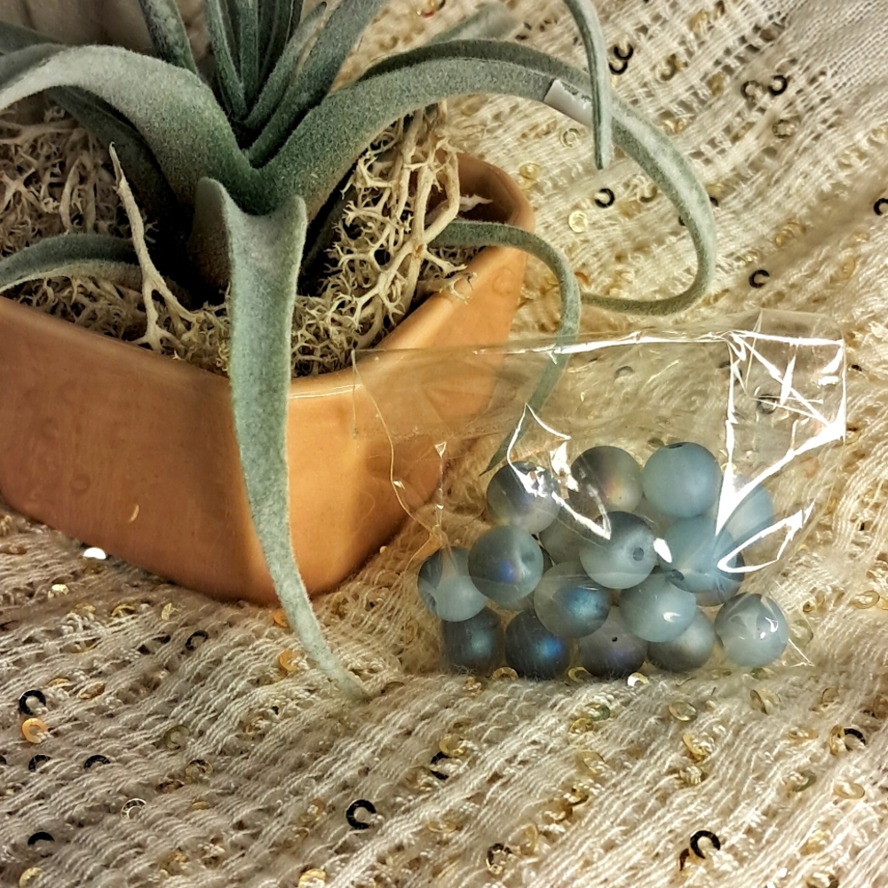 Blue beads lot of 20 NWOT - Picture 1 of 2